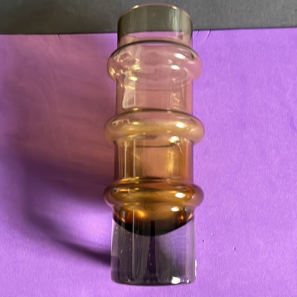 Svensk Form Seda Sweden Bo Borgstrom Bamboo Glass Vase - Picture 13 of 16